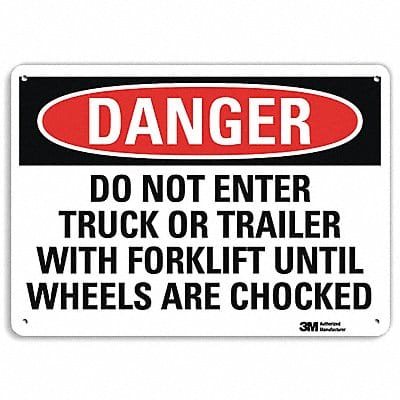 Danger Sign 10 inx14 in Plastic