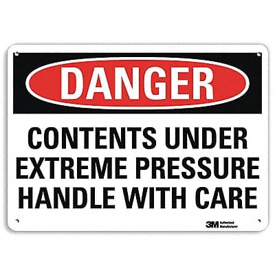 Danger Sign 10 inx14 in Plastic