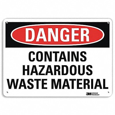 Danger Sign 10 in x 14 in Plastic