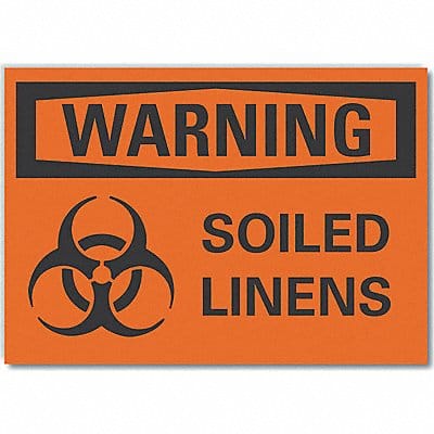 Warning Sign 7inx10in Non-PVC Polymer