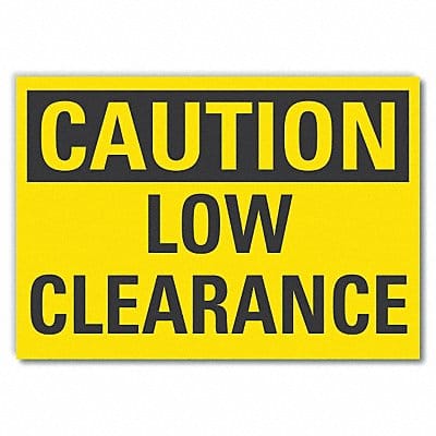 Caution Sign 7inx10in Non-PVC Polymer