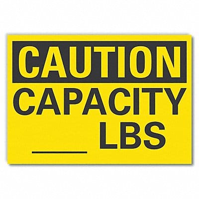 Caution Sign 7inx10in Non-PVC Polymer