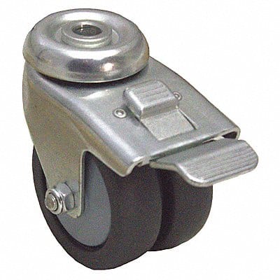 Low-Profile Easy-Turn Bolt-Hole Caster