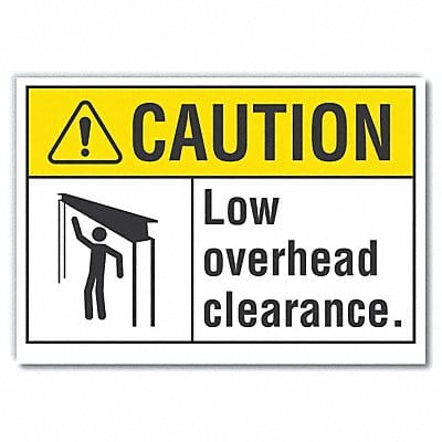 Caution Sign 7inx10in Non-PVC Polymer