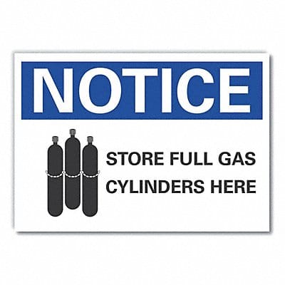 Notice Sign 7 inx10 in Non-PVC Polymer