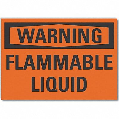 Warning Sign 7inx10in Non-PVC Polymer