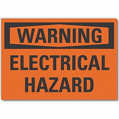 Warning Sign 7inx10in Non-PVC Polymer