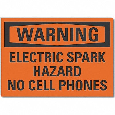 Warning Sign 7in x 10in Non-PVC Polymer