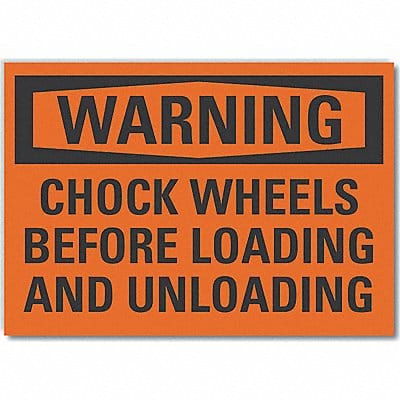 Warning Sign 7in x 10in Non-PVC Polymer