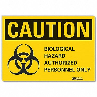 Caution Sign 7inx10in Non-PVC Polymer