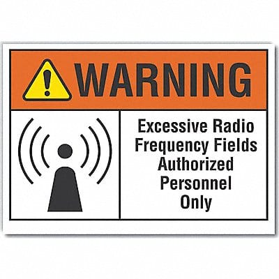 Warning Sign 7in x 10in Non-PVC Polymer