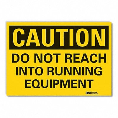 Caution Sign 7in x 10in Non-PVC Polymer