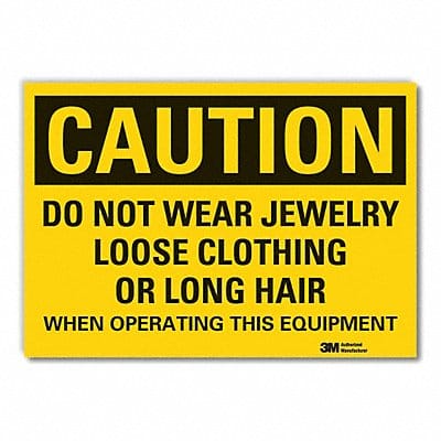 Caution Sign 7in x 10in Non-PVC Polymer