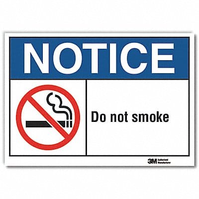 Notice Sign 7 inx10 in Non-PVC Polymer