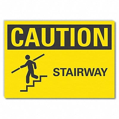 Caution Sign 7in x 10in Non-PVC Polymer