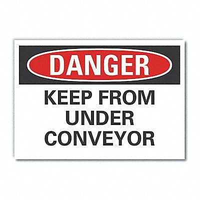 Danger Sign 7 in x 10 in Non-PVC Polymer