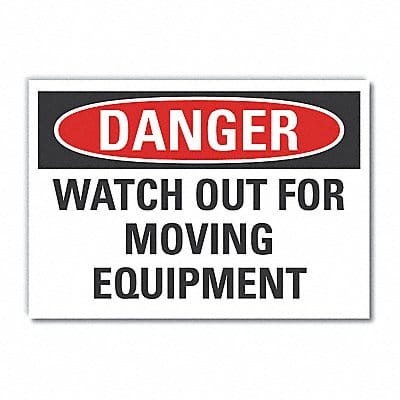 Danger Sign 7 in x 10 in Non-PVC Polymer