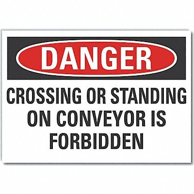 Danger Sign 7 in x 10 in Non-PVC Polymer