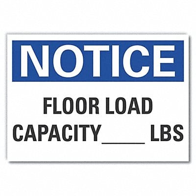 Notice Sign 7 inx10 in Non-PVC Polymer