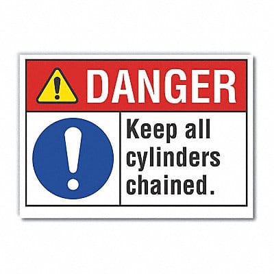 Danger Sign 7 in x 10 in Non-PVC Polymer