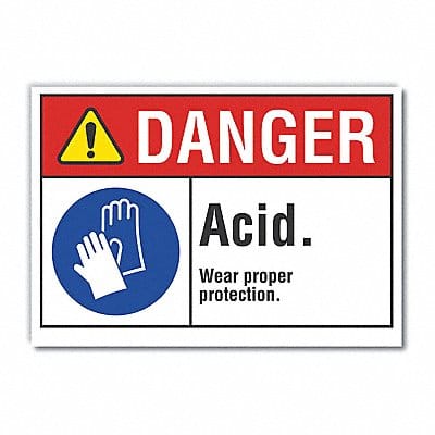 Danger Sign 7 inx10 in Non-PVC Polymer