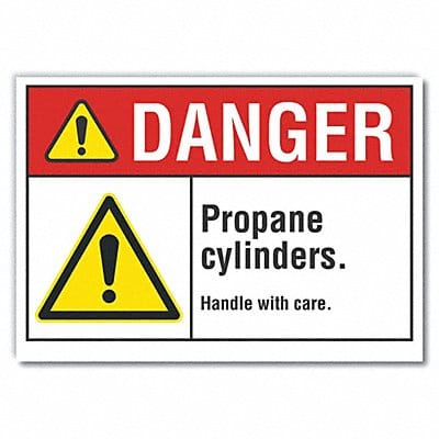 Danger Sign 7 in x 10 in Non-PVC Polymer