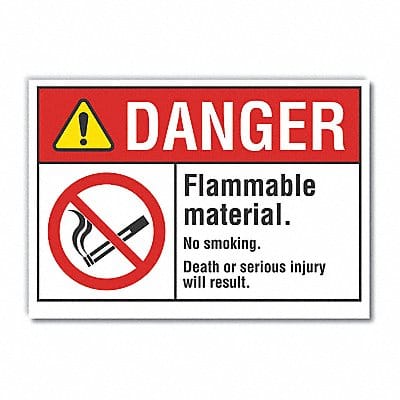 Danger Sign 7 inx10 in Non-PVC Polymer