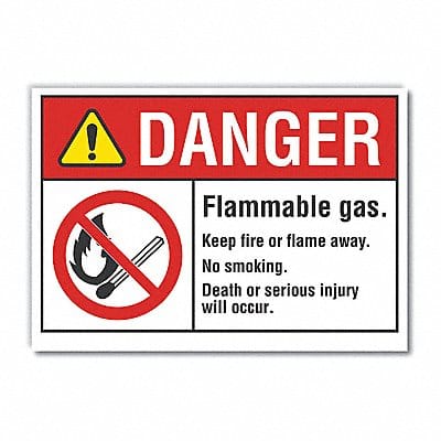 Danger Sign 7 inx10 in Non-PVC Polymer