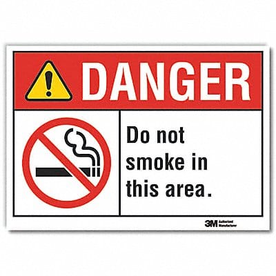 Danger Sign 7 in x 10 in Non-PVC Polymer