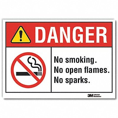 Danger Sign 7 inx10 in Non-PVC Polymer