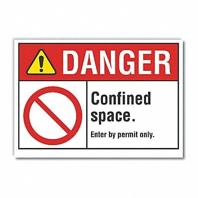 Danger Sign 7 inx10 in Non-PVC Polymer