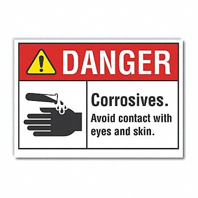 Danger Sign 7 in x 10 in Non-PVC Polymer