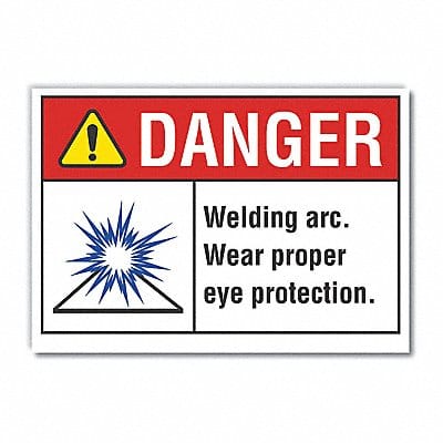 Danger Sign 7 inx10 in Non-PVC Polymer