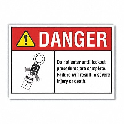 Danger Sign 7 inx10 in Non-PVC Polymer