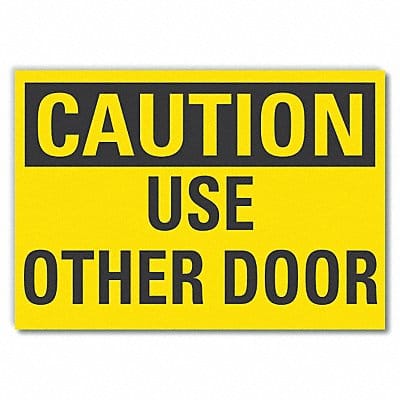 Caution Sign 7in x 10in Non-PVC Polymer