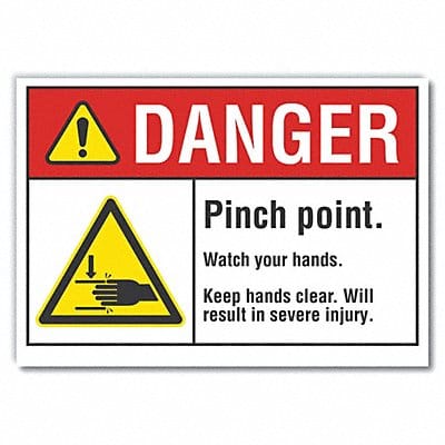 Danger Sign 7 inx10 in Non-PVC Polymer