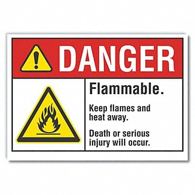 Danger Sign 7 inx10 in Non-PVC Polymer