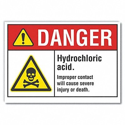 Danger Sign 7 inx10 in Non-PVC Polymer