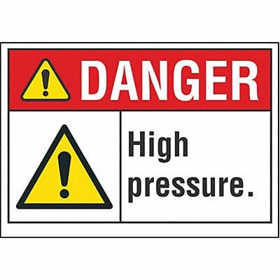 Danger Sign 7 inx10 in Non-PVC Polymer