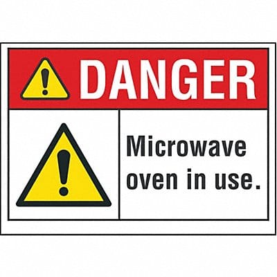 Danger Sign 7 in x 10 in Non-PVC Polymer