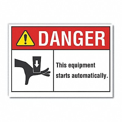 Danger Sign 7 inx10 in Non-PVC Polymer