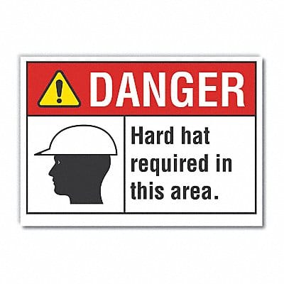 Danger Sign 7 inx10 in Non-PVC Polymer