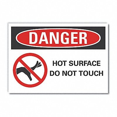 Danger Sign 7 inx10 in Non-PVC Polymer