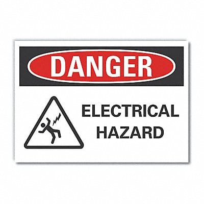 Danger Sign 7 inx10 in Non-PVC Polymer