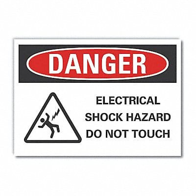 Danger Sign 7 inx10 in Non-PVC Polymer