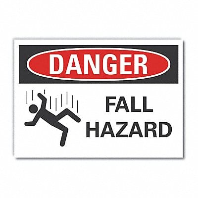 Danger Sign 7 inx10 in Non-PVC Polymer