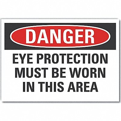 Danger Sign 7 in x 10 in Non-PVC Polymer