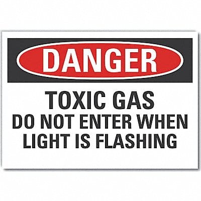 Danger Sign 7 in x 10 in Non-PVC Polymer