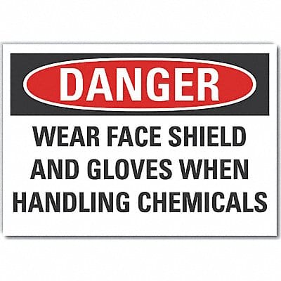 Danger Sign 7 inx10 in Non-PVC Polymer