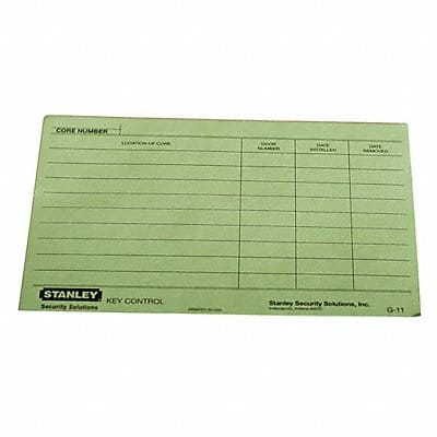 Key Authorization Card Paper For Keys